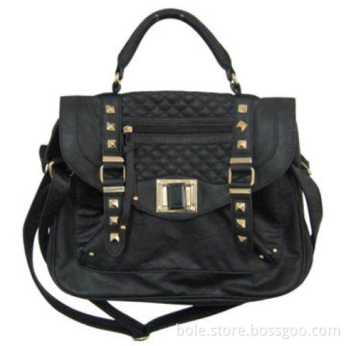 Fashionable Handbag, Made of PU Material, Can be Customized by Clients' Logo and Shape